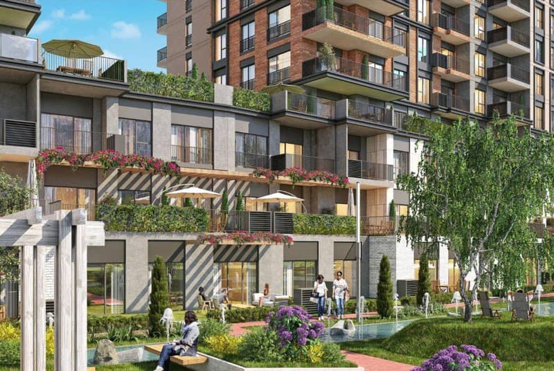 Residence with swimming pools and green areas close to infrastructure, in one of the oldest and largest areas of Istanbul — photo 4