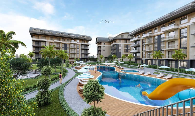 Luxury residence with swimming pools and a parking close to the beach and the center of Alanya, Oba, Turkey — photo 11