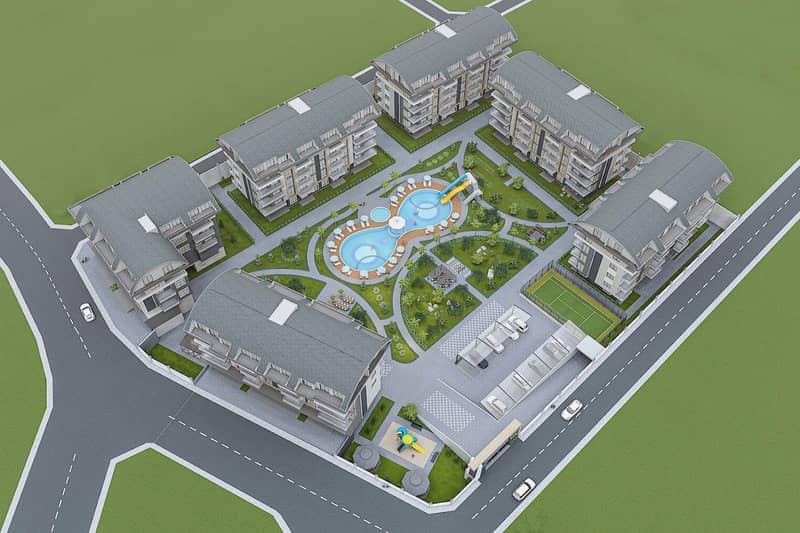 Luxury residence with swimming pools and a parking close to the beach and the center of Alanya, Oba, Turkey — photo 19