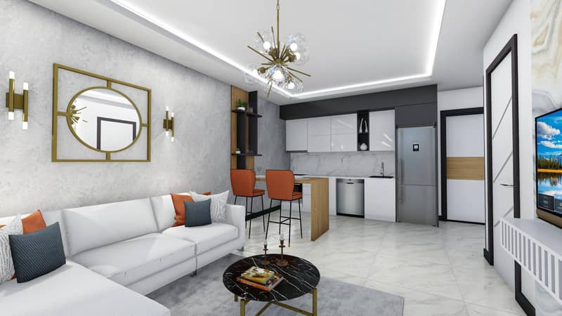 Luxury residence with swimming pools and a parking close to the beach and the center of Alanya, Oba, Turkey — photo 2