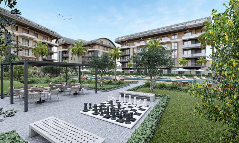Luxury residence with swimming pools and a parking close to the beach and the center of Alanya, Oba, Turkey — photo 10