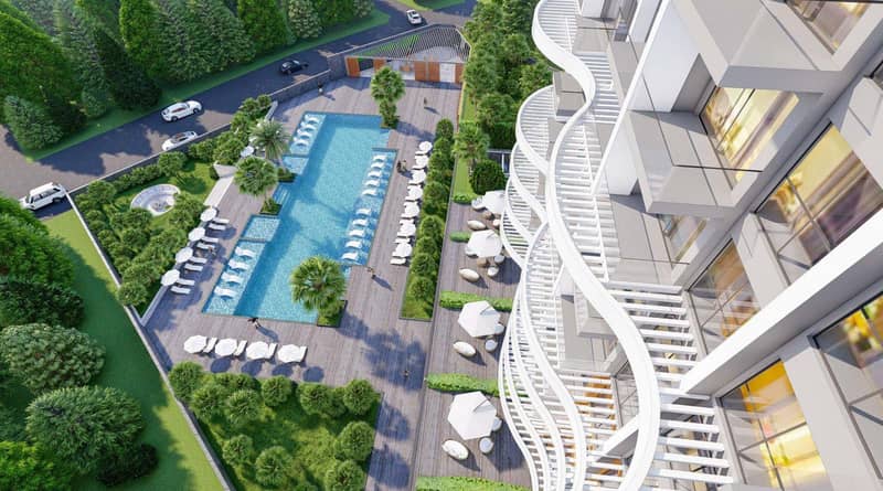 New residence with swimming pools, security and a tennis court close to the sea, Demirtaş, Turkey — photo 15