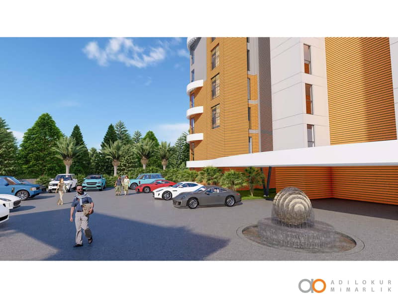 New residence with swimming pools, security and a tennis court close to the sea, Demirtaş, Turkey — photo 18