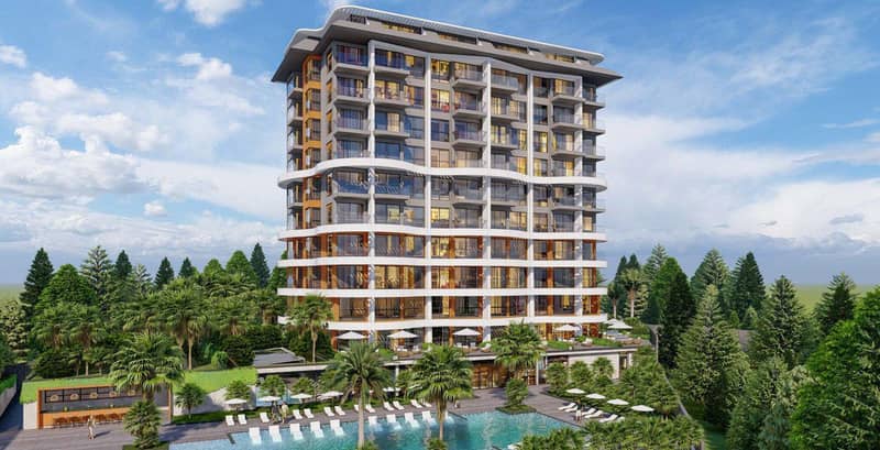 New residence with swimming pools, security and a tennis court close to the sea, Demirtaş, Turkey — photo 19