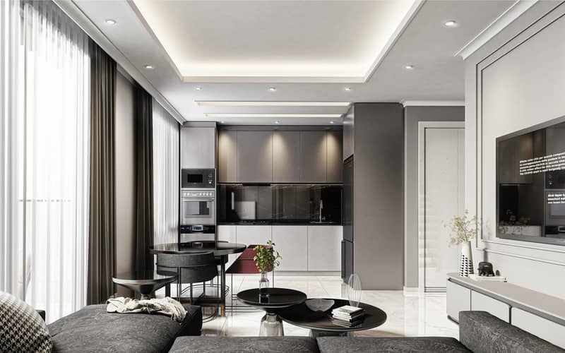 New residence with a swimming pool and a fitness room close to the sea, Oba, Turkey — photo 6