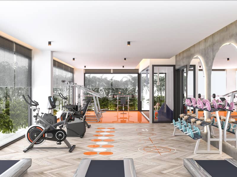 New residence with a swimming pool and a fitness room close to the sea, Oba, Turkey — photo 14