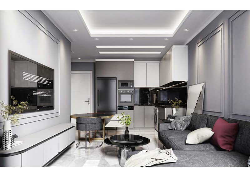 New residence with a swimming pool and a fitness room close to the sea, Oba, Turkey — photo 7