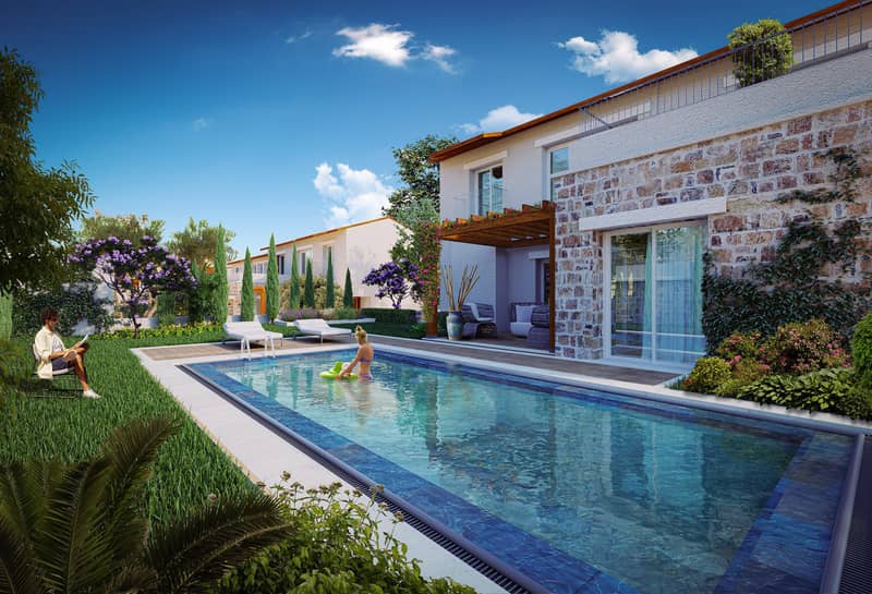 Modern residence with an aquapark and a restaurant in a quiet and green area, Bodrum, Turkey — photo 12