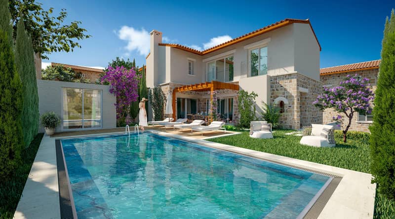 Modern residence with an aquapark and a restaurant in a quiet and green area, Bodrum, Turkey — photo 2