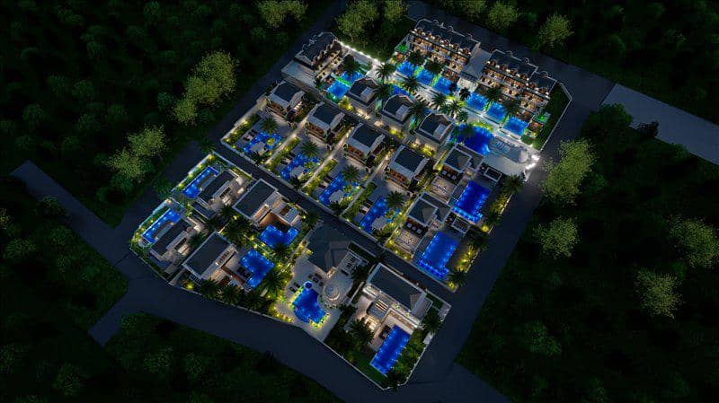 Современные виллы премиум класса с садами, Олюдениз, Турция — фото 10