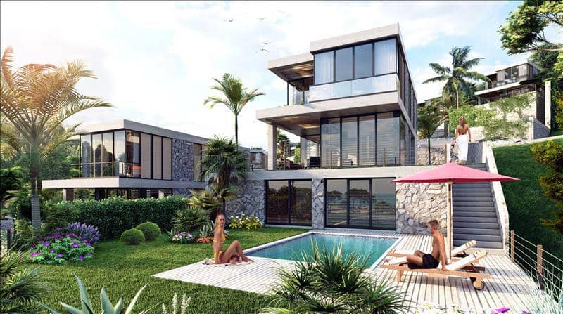 Новый комплекс вилл с собственным пляжем, Гюллюк, Бодрум, Турция — фото 2