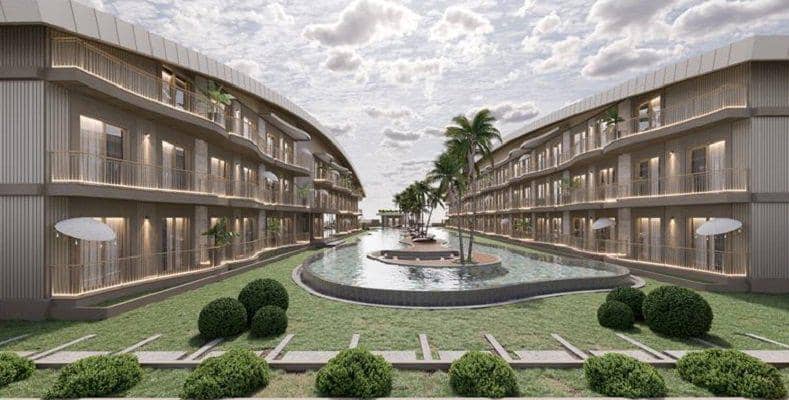 New low-rise residence with swimming pools and an underground garage at 900 meters from the beach, Antalya, Turkey — photo 2