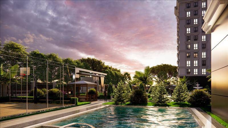 New residence with a swimming pool and a green area, Istanbul, Turkey — photo 12
