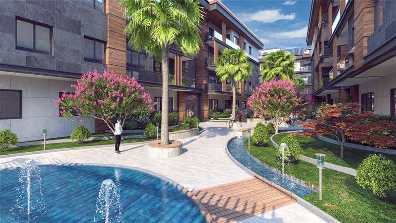High-quality residence with swimming pools and green areas in a quiet area, 500 meters from the beach, Istanbul, Turkey — photo 5