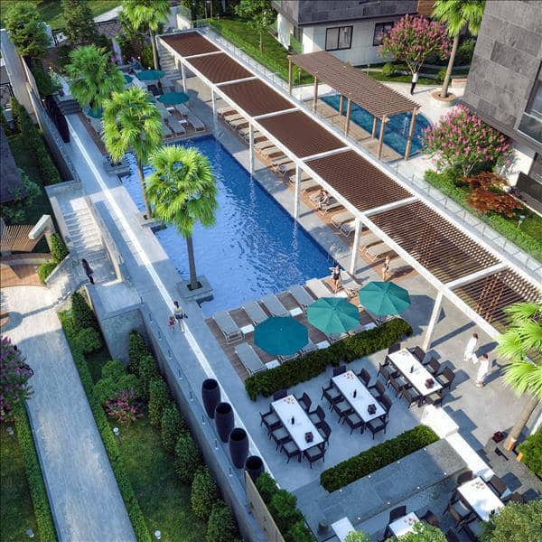 High-quality residence with swimming pools and green areas in a quiet area, 500 meters from the beach, Istanbul, Turkey — photo 4
