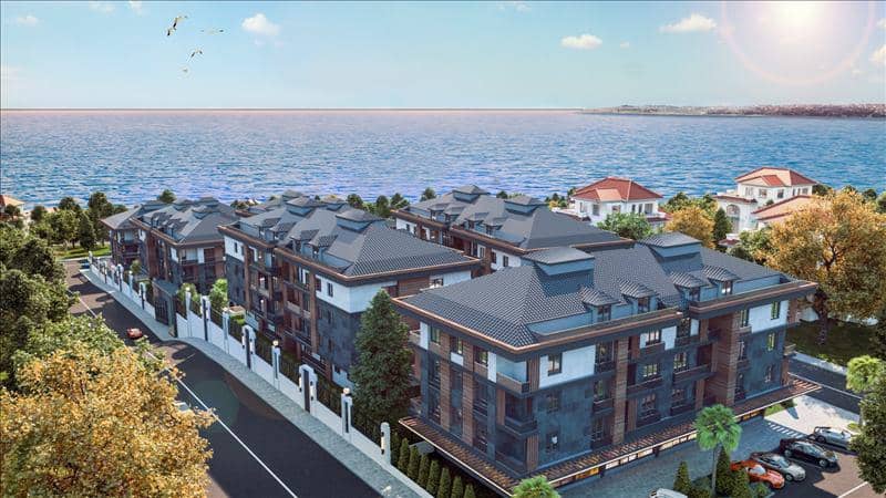 High-quality residence with swimming pools and green areas in a quiet area, 500 meters from the beach, Istanbul, Turkey — photo 14