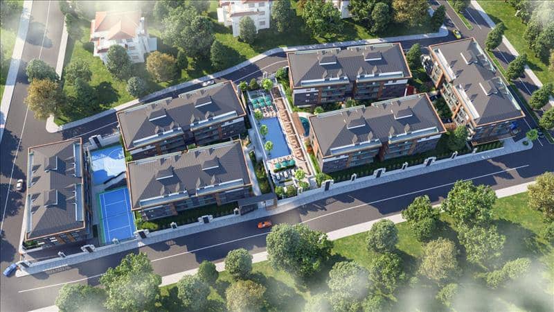 High-quality residence with swimming pools and green areas in a quiet area, 500 meters from the beach, Istanbul, Turkey — photo 16