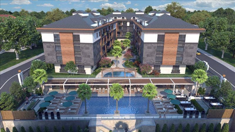 High-quality residence with swimming pools and green areas in a quiet area, 500 meters from the beach, Istanbul, Turkey — photo 10