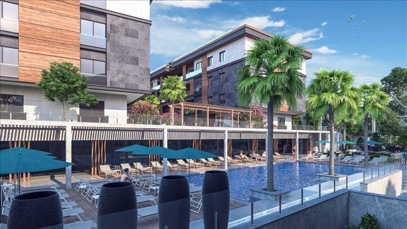 High-quality residence with swimming pools and green areas in a quiet area, 500 meters from the beach, Istanbul, Turkey — photo 7