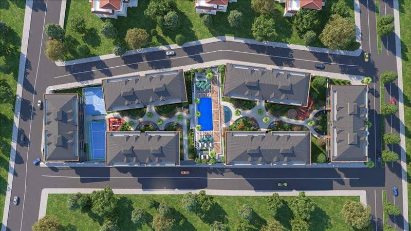 High-quality residence with swimming pools and green areas in a quiet area, 500 meters from the beach, Istanbul, Turkey — photo 17