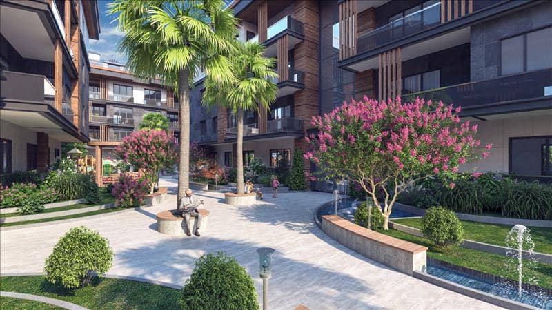 High-quality residence with swimming pools and green areas in a quiet area, 500 meters from the beach, Istanbul, Turkey — photo 6