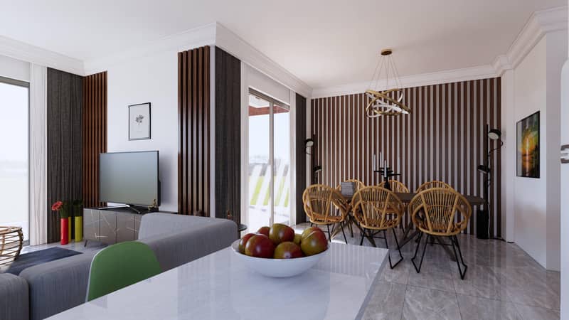 Villas with private pools and parking spaces, in the tranquil and picturesque town of Gulluk, Milas, Turkey — photo 7