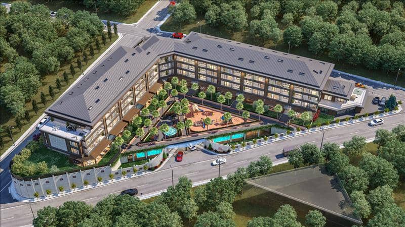 New residence with a swimming pool near a highway, Istanbul, Turkey — photo 31