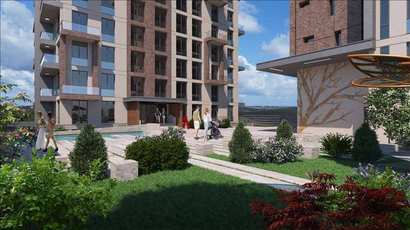 New residence with a swimming pool and green areas near the forest, Istanbul, Turkey — photo 14