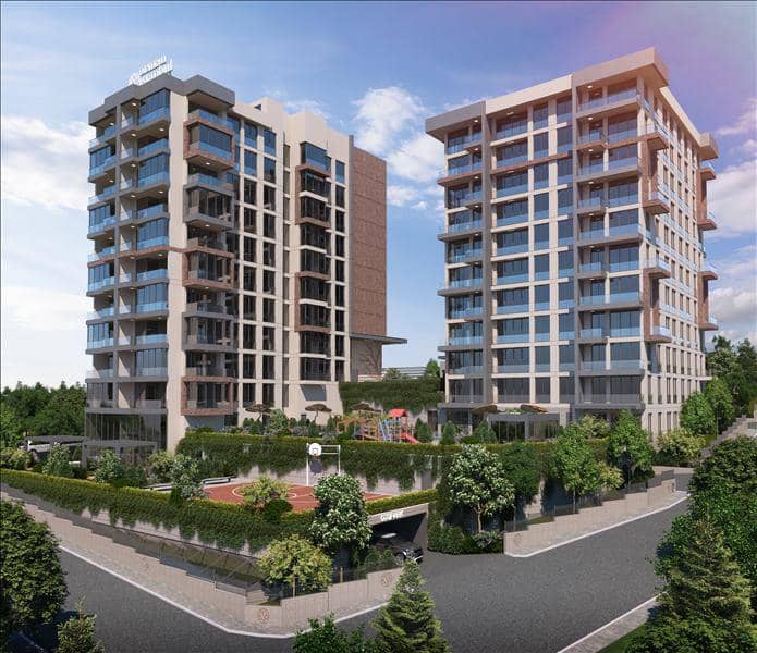 New residence with a swimming pool and green areas near the forest, Istanbul, Turkey — photo 2