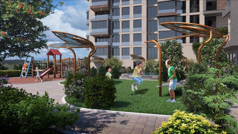 New residence with a swimming pool and green areas near the forest, Istanbul, Turkey — photo 13