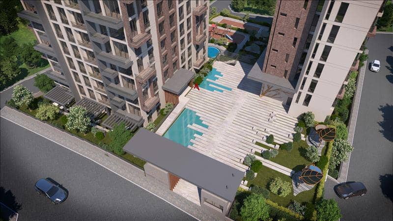 New residence with a swimming pool and green areas near the forest, Istanbul, Turkey — photo 15