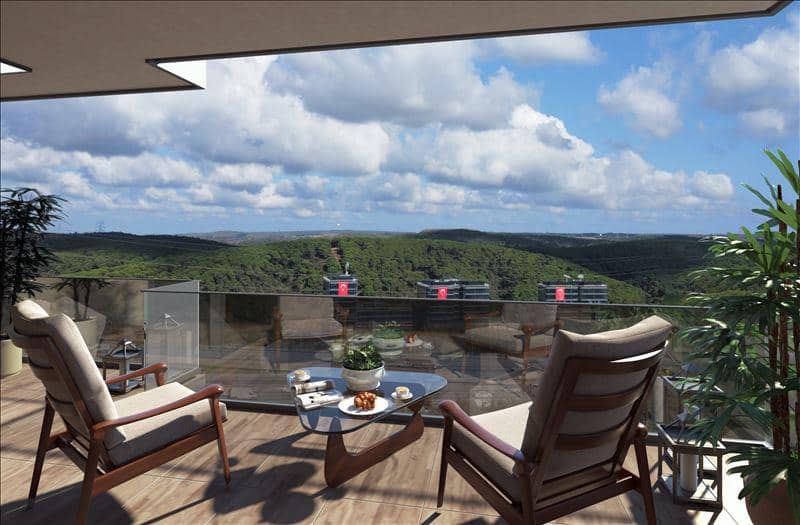 New residence with a swimming pool and green areas near the forest, Istanbul, Turkey — photo 11
