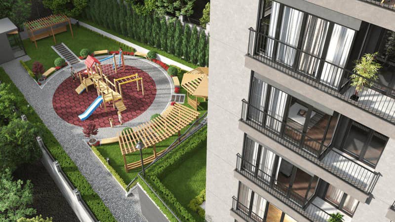 Family holiday apartments with park and playgrounds, Kığıthane, Istanbul, Turkey — photo 9