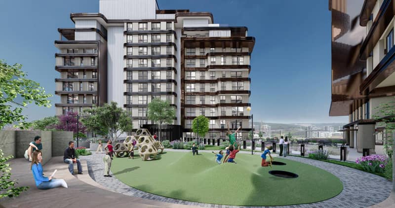 Residential complex with places for work and leisure, in a quiet and green area near the metro, Kığıthane, Istanbul, Turkey — photo 4