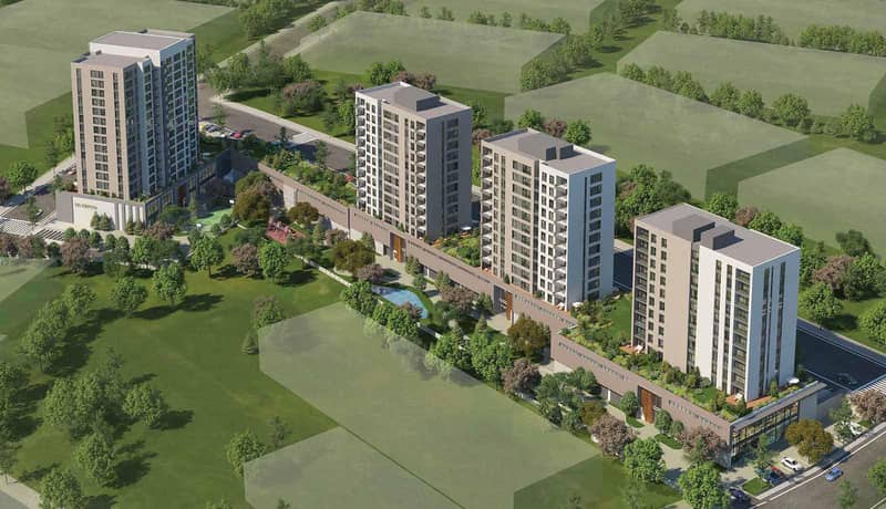 New residence with a swimming pool and green area close to a metro station and a highway, Istanbul, Turkey — photo 2