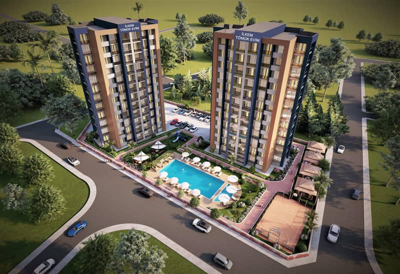 Residential complex with swimming pool, 250 metres to the sea, Erdemli, Mersin, Turkey — photo 2