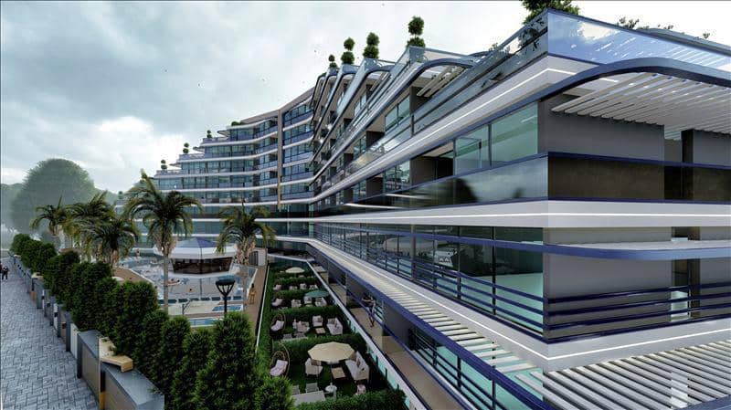 New residence with swimming pools and a pnoramic view near a beach, Antalya, Turkey — photo 23