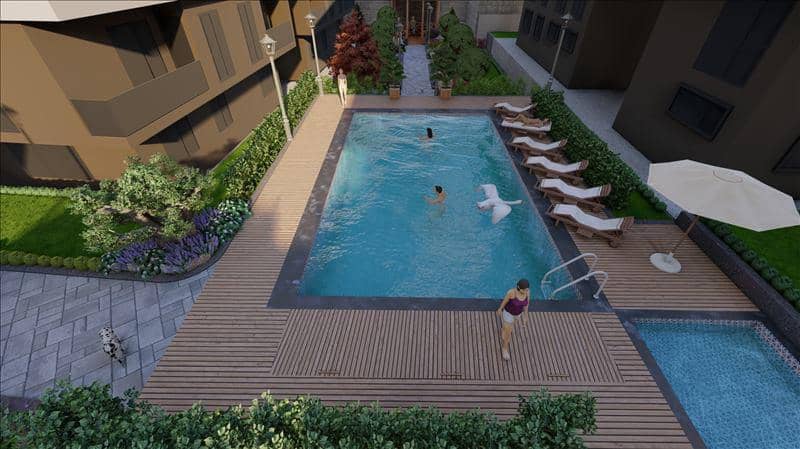 Residence with a swimming pool and a green area, Istanbul, Turkey — photo 6