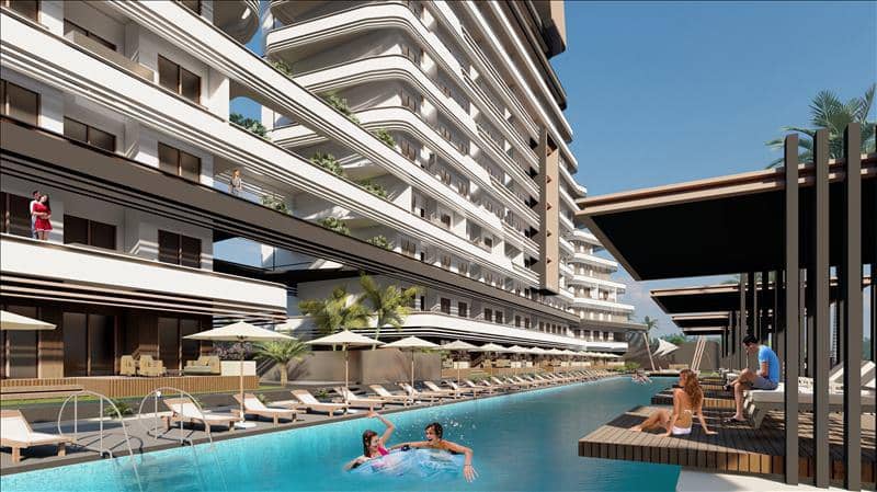 Residence with swimming pools, sports grounds and a private beach close to the airport, Alanya, Turkey — photo 11