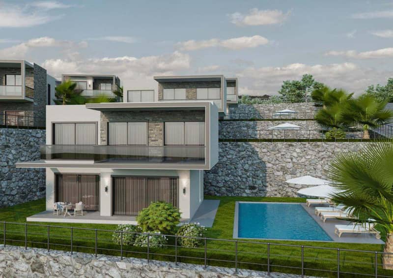 New residential complex with swimming pools, green areas and a shopping mall, Bodrum, Turkey — photo 11