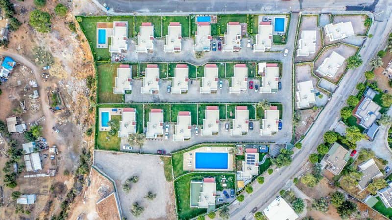 Комплекс вилл с бассейном и круглосуточной охраной, Бодрум, Турция — фото 9