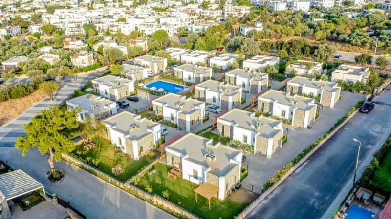 Комплекс вилл с бассейном и круглосуточной охраной, Бодрум, Турция — фото 7