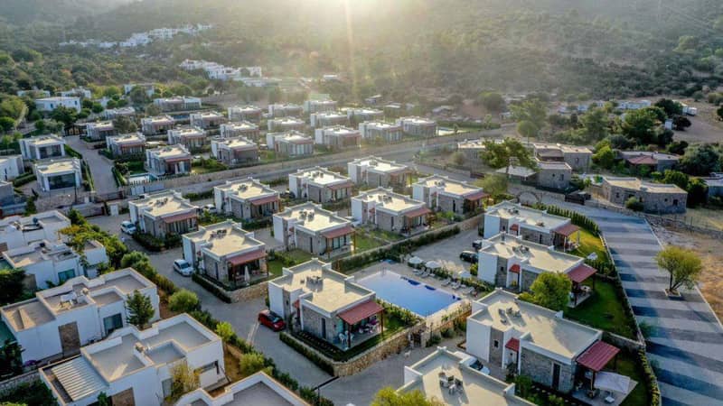 Комплекс вилл с бассейном и круглосуточной охраной, Бодрум, Турция — фото 8