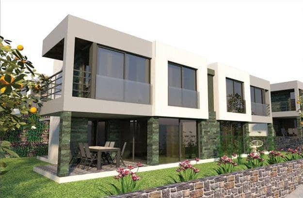 Modern residential complex with a swimming pool near the beach, Bodrum, Turkey — photo 7