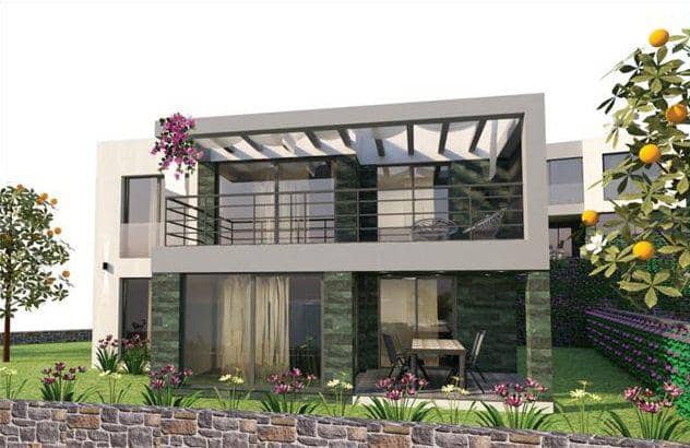 Modern residential complex with a swimming pool near the beach, Bodrum, Turkey — photo 6