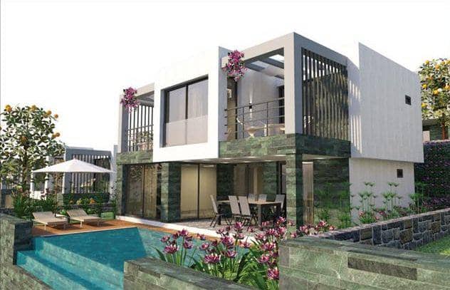 Modern residential complex with a swimming pool near the beach, Bodrum, Turkey — photo 3