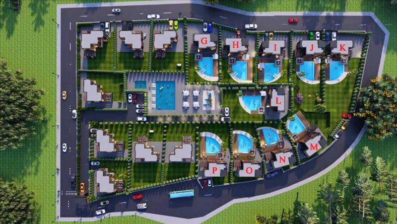 New complex of villas with two swimming pools and around-the-clock security, Bodrum, Turkey — photo 9
