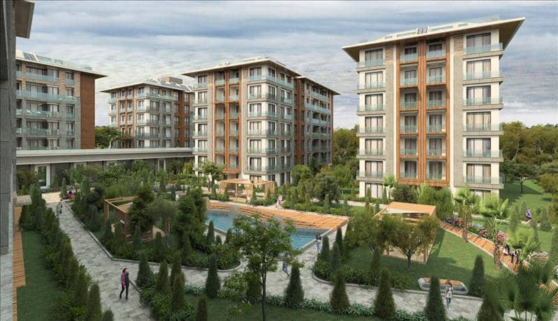 New residence with a swimming pool, green areas and a spa area near a highway, Istanbul, Turkey — photo 4