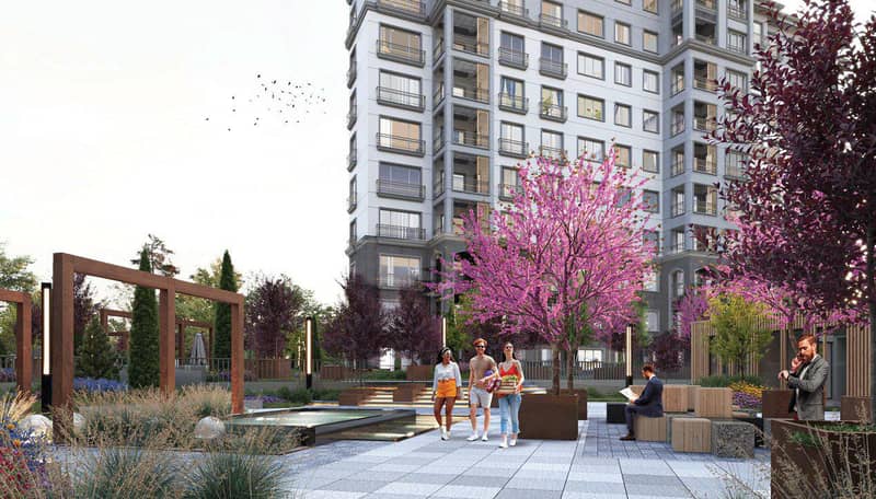 New residence with a swimming pool and greena reas near metro stations and highways, Istanbul, Turkey — photo 14