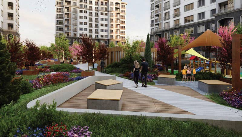 New residence with a swimming pool and greena reas near metro stations and highways, Istanbul, Turkey — photo 16